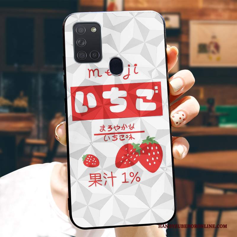 Custodia Samsung Galaxy A21s Silicone Telefono Tendenza, Cover Samsung Galaxy A21s Protezione Marchio Di Tendenza Modello