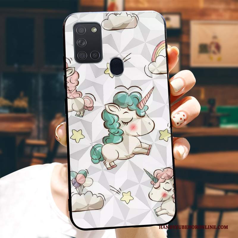 Custodia Samsung Galaxy A21s Silicone Telefono Tendenza, Cover Samsung Galaxy A21s Protezione Marchio Di Tendenza Modello