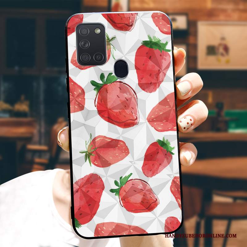 Custodia Samsung Galaxy A21s Silicone Telefono Tendenza, Cover Samsung Galaxy A21s Protezione Marchio Di Tendenza Modello