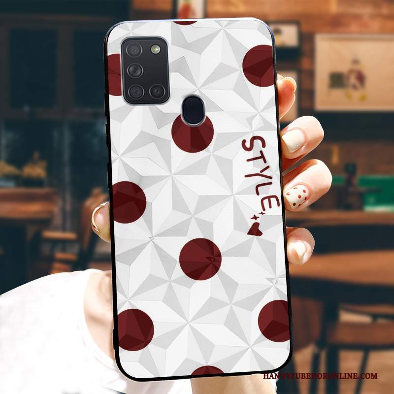 Custodia Samsung Galaxy A21s Silicone Telefono Tendenza, Cover Samsung Galaxy A21s Protezione Marchio Di Tendenza Modello