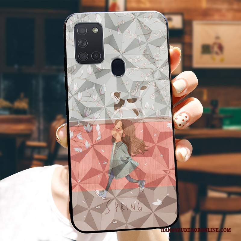 Custodia Samsung Galaxy A21s Silicone Telefono Tendenza, Cover Samsung Galaxy A21s Protezione Marchio Di Tendenza Modello