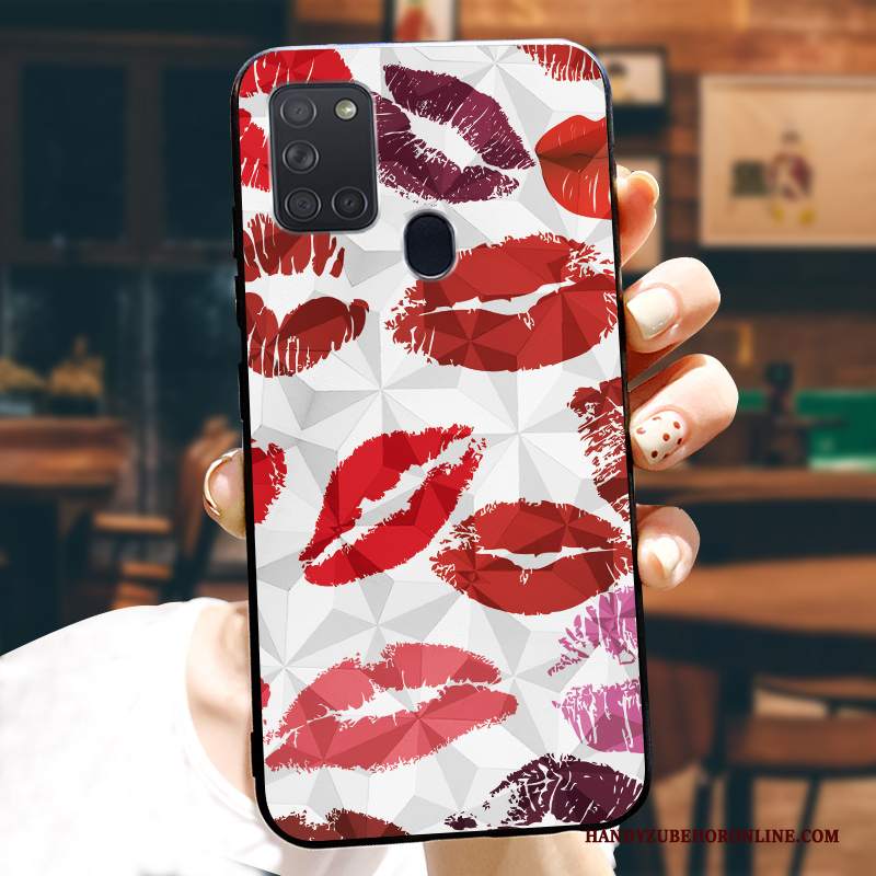 Custodia Samsung Galaxy A21s Silicone Telefono Tendenza, Cover Samsung Galaxy A21s Protezione Marchio Di Tendenza Modello