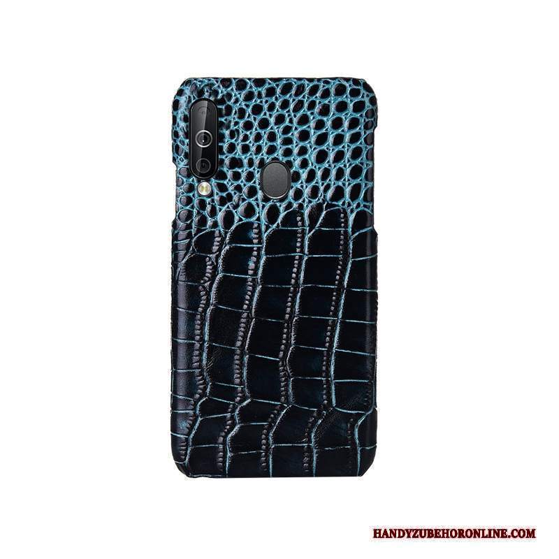 Custodia Samsung Galaxy A40s Protezione Muccatelefono, Cover Samsung Galaxy A40s Pelle Rosso Anti-caduta