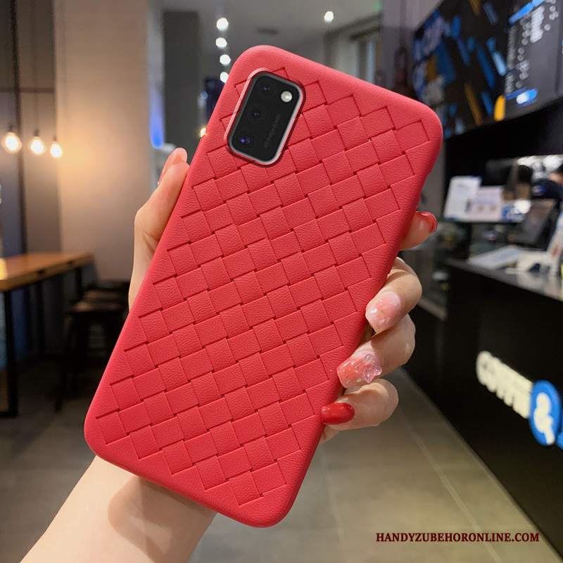 Custodia Samsung Galaxy A41 Moda Nerotelefono, Cover Samsung Galaxy A41 Protezione Pellicola Protettiva Monocromatico