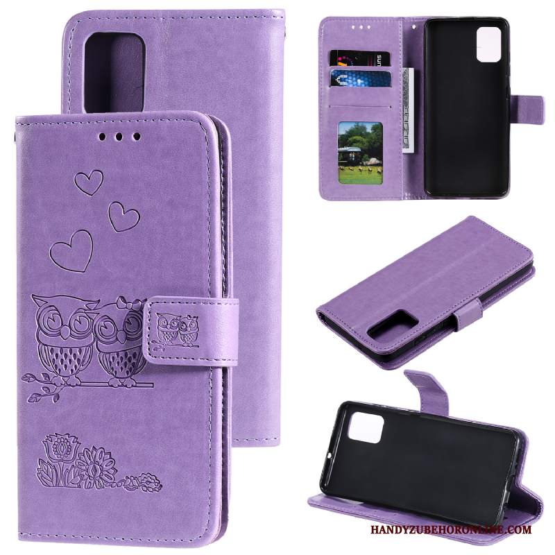 Custodia Samsung Galaxy A41 Pelle Telefono Carta, Cover Samsung Galaxy A41 Protezione Oro Tutto Incluso