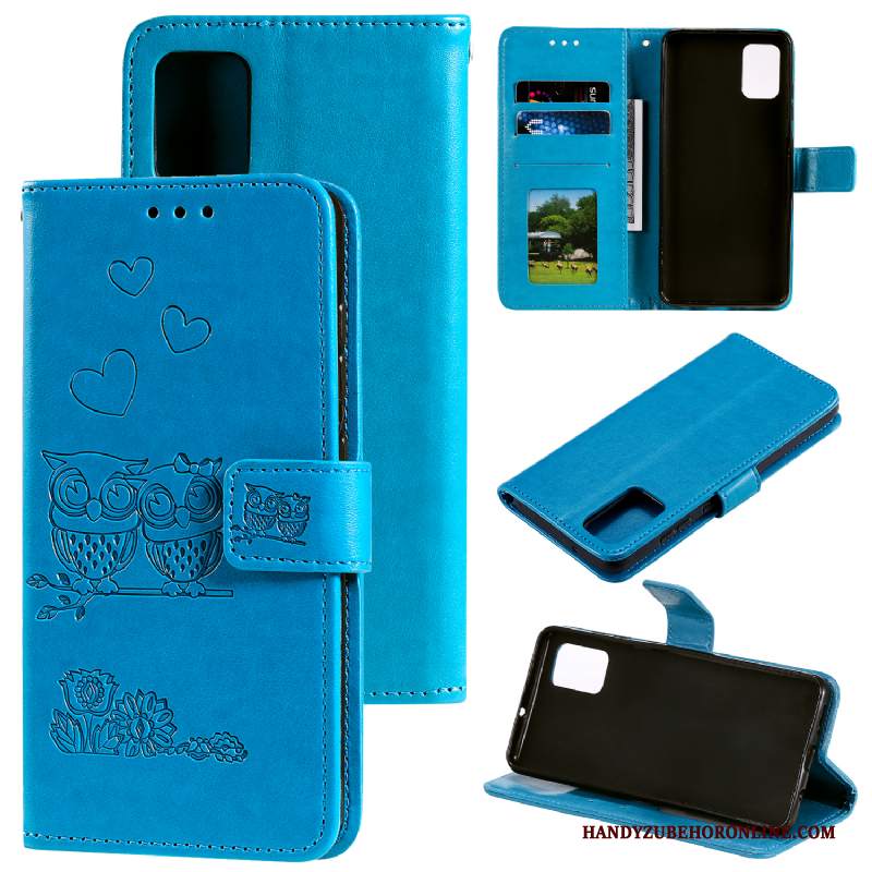 Custodia Samsung Galaxy A41 Pelle Telefono Carta, Cover Samsung Galaxy A41 Protezione Oro Tutto Incluso