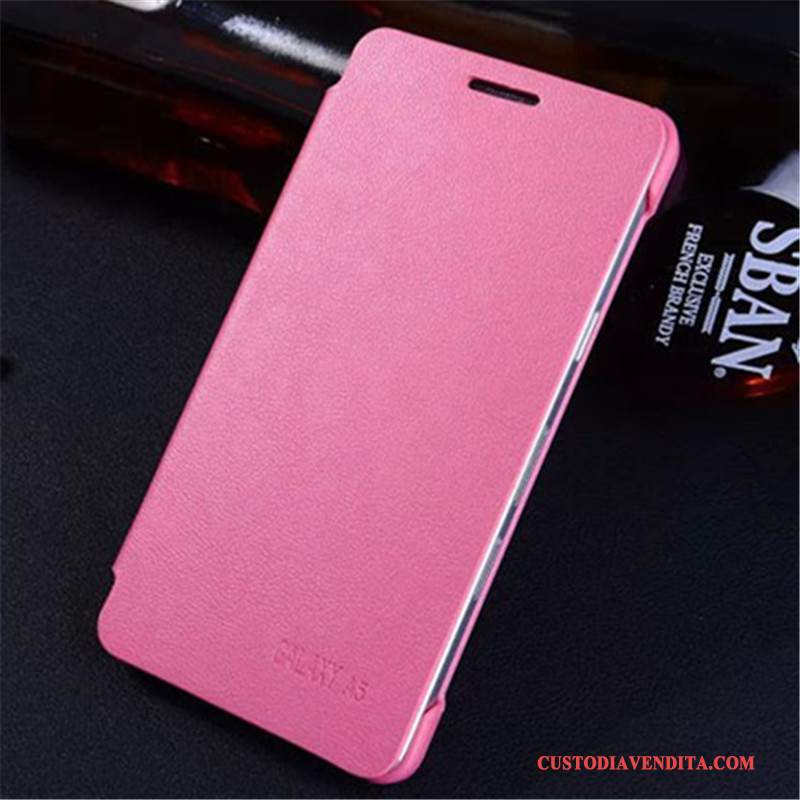 Custodia Samsung Galaxy A5 2015 Pelle Morbido Blu, Cover Samsung Galaxy A5 2015 Protezione