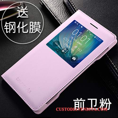 Custodia Samsung Galaxy A5 2015 Pelle Rossotelefono, Cover Samsung Galaxy A5 2015 Folio