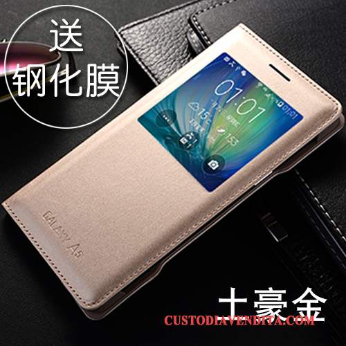 Custodia Samsung Galaxy A5 2015 Pelle Rossotelefono, Cover Samsung Galaxy A5 2015 Folio