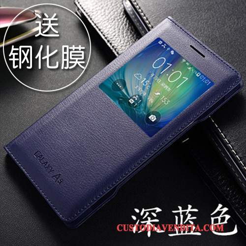 Custodia Samsung Galaxy A5 2015 Pelle Rossotelefono, Cover Samsung Galaxy A5 2015 Folio