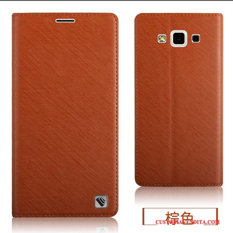 Custodia Samsung Galaxy A5 2015 Protezione Tutto Inclusotelefono, Cover Samsung Galaxy A5 2015 Pelle Porpora Anti-caduta