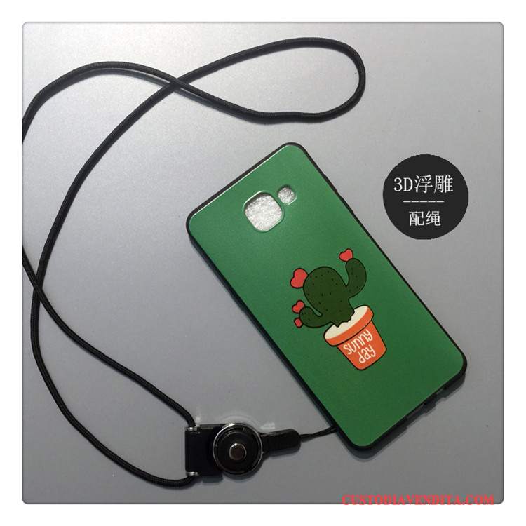 Custodia Samsung Galaxy A5 2016 Cartone Animato Di Personalità Verde, Cover Samsung Galaxy A5 2016 Creativo Morbidotelefono
