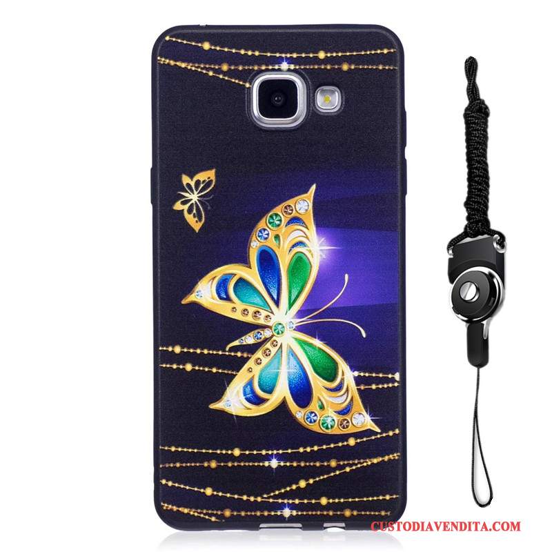 Custodia Samsung Galaxy A5 2016 Colore Telefono Tendenza, Cover Samsung Galaxy A5 2016 Protezione Macchiati Blu