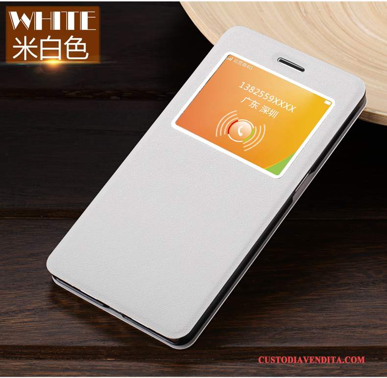 Custodia Samsung Galaxy A5 2016 Pelle Biancotelefono, Cover Samsung Galaxy A5 2016 Folio