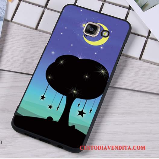 Custodia Samsung Galaxy A5 2016 Silicone Ornamenti Appesi Anti-caduta, Cover Samsung Galaxy A5 2016 Protezione Morbido Blu