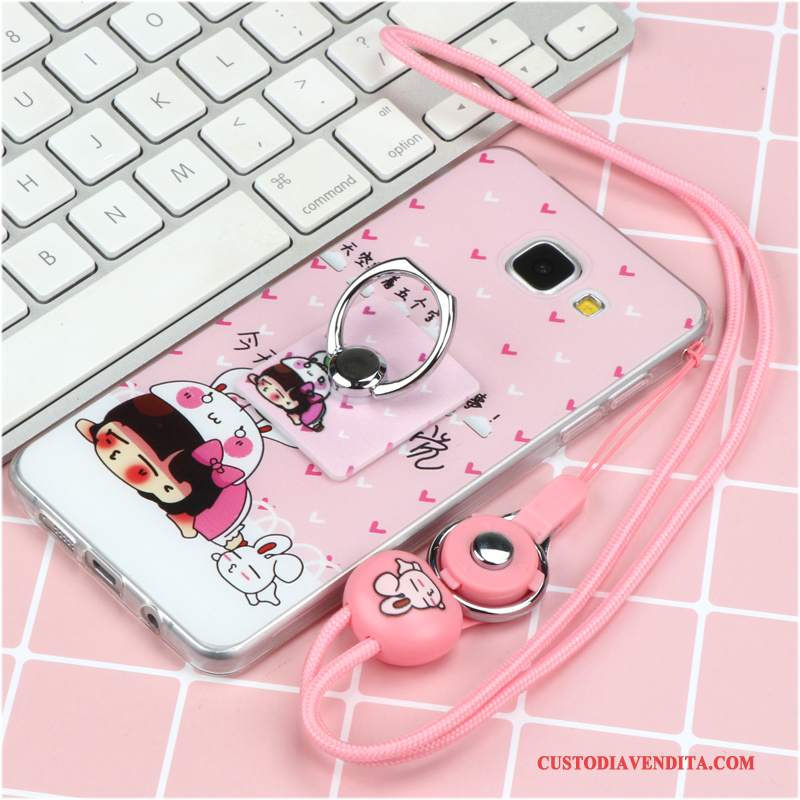 Custodia Samsung Galaxy A5 2016 Silicone Telefono Porpora, Cover Samsung Galaxy A5 2016 Protezione Bello Anti-caduta
