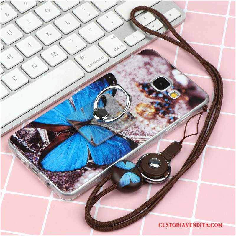 Custodia Samsung Galaxy A5 2016 Silicone Telefono Porpora, Cover Samsung Galaxy A5 2016 Protezione Bello Anti-caduta