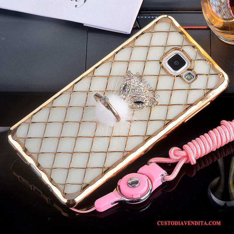 Custodia Samsung Galaxy A5 2016 Silicone Tutto Inclusotelefono, Cover Samsung Galaxy A5 2016 Strass Supporto Rosa