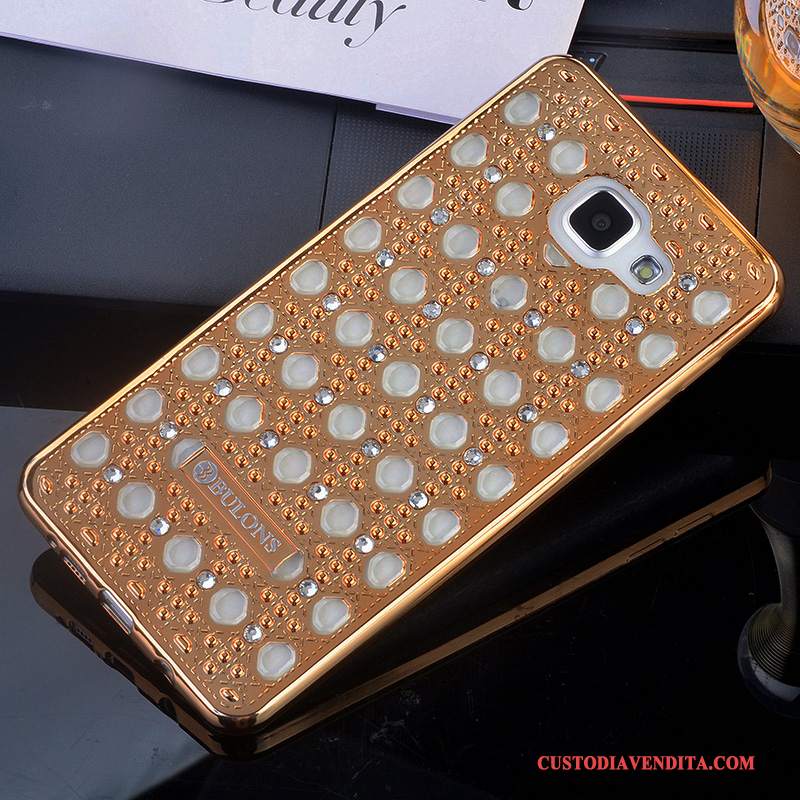 Custodia Samsung Galaxy A5 2016 Silicone Tutto Inclusotelefono, Cover Samsung Galaxy A5 2016 Strass Supporto Rosa
