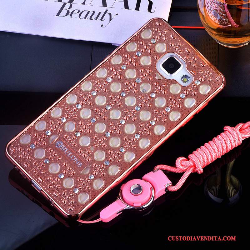 Custodia Samsung Galaxy A5 2016 Silicone Tutto Inclusotelefono, Cover Samsung Galaxy A5 2016 Strass Supporto Rosa