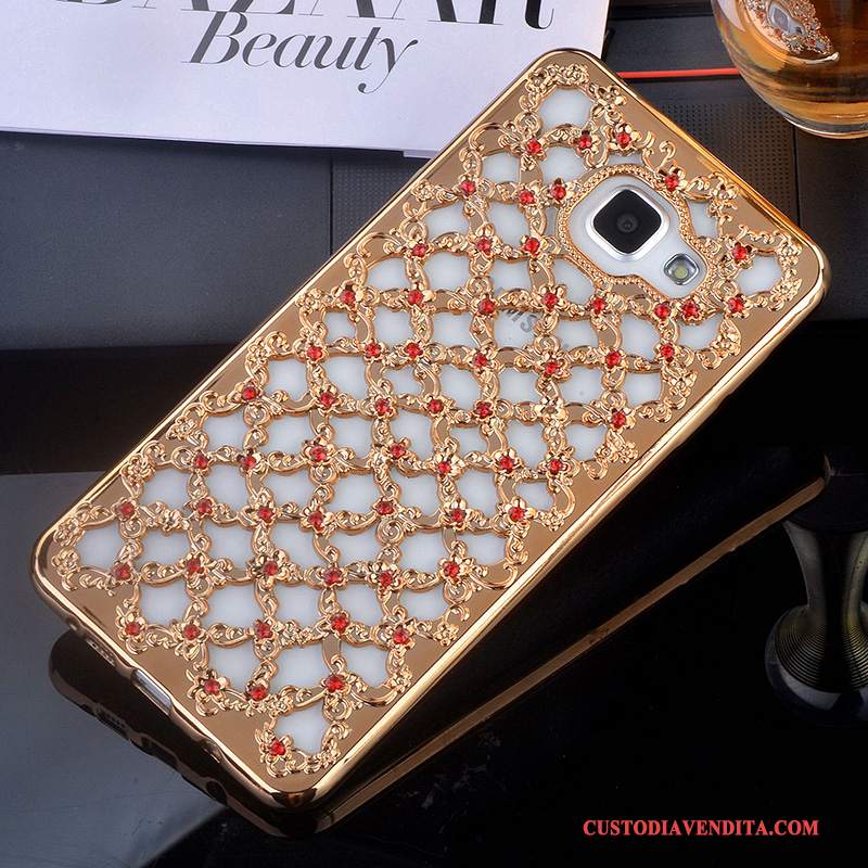 Custodia Samsung Galaxy A5 2016 Silicone Tutto Inclusotelefono, Cover Samsung Galaxy A5 2016 Strass Supporto Rosa