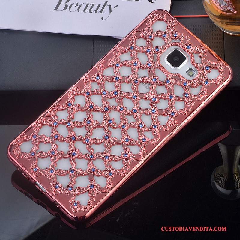 Custodia Samsung Galaxy A5 2016 Silicone Tutto Inclusotelefono, Cover Samsung Galaxy A5 2016 Strass Supporto Rosa