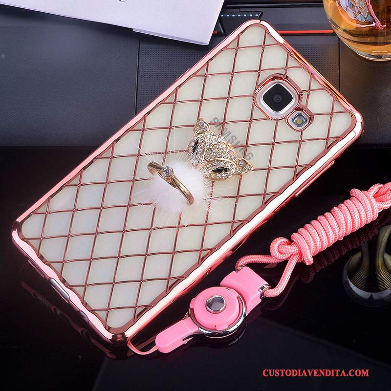 Custodia Samsung Galaxy A5 2016 Silicone Tutto Inclusotelefono, Cover Samsung Galaxy A5 2016 Strass Supporto Rosa