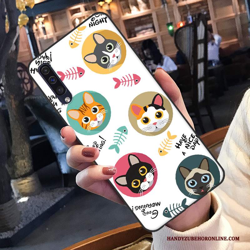 Custodia Samsung Galaxy A50 Cartone Animato Verdetelefono, Cover Samsung Galaxy A50 Protezione Bello Piccola