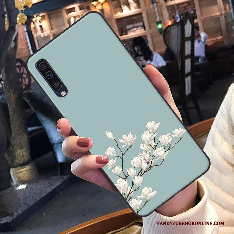 Custodia Samsung Galaxy A50 Cartone Animato Verdetelefono, Cover Samsung Galaxy A50 Protezione Bello Piccola