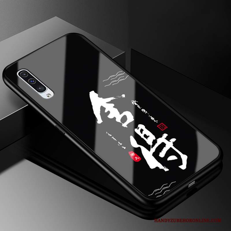Custodia Samsung Galaxy A50 Creativo Vetro Tutto Incluso, Cover Samsung Galaxy A50 Protezione Nerotelefono