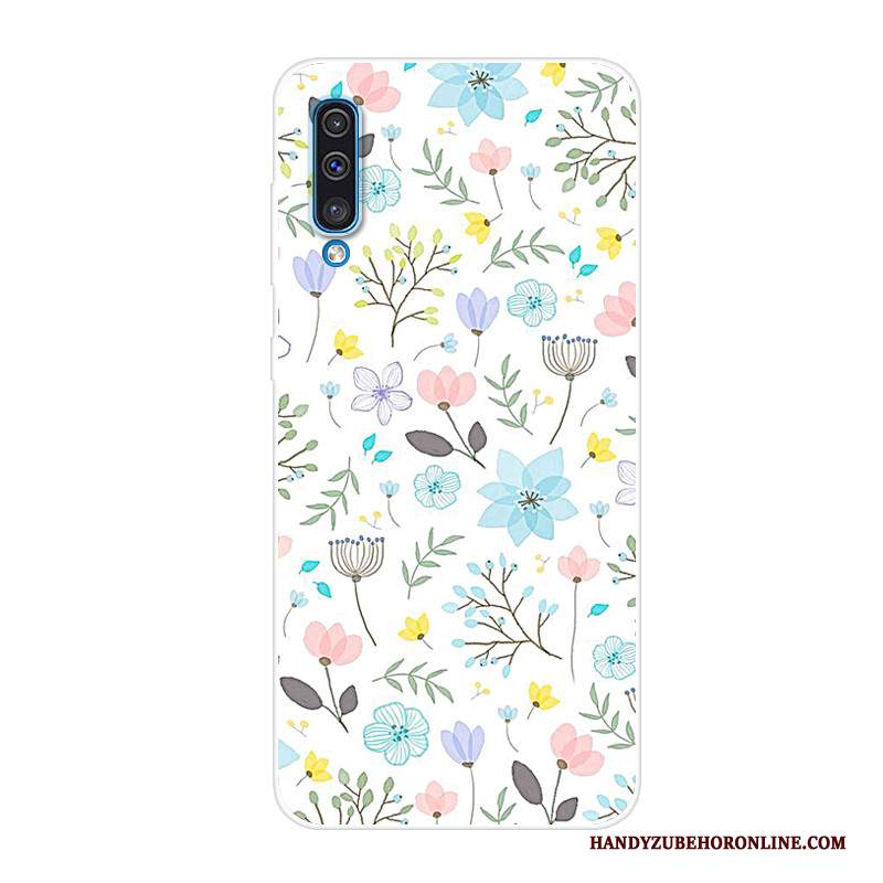 Custodia Samsung Galaxy A50 Silicone Telefono Nero, Cover Samsung Galaxy A50 Tutto Incluso Tendenza