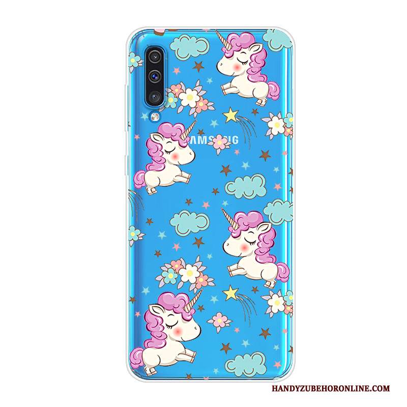 Custodia Samsung Galaxy A50 Silicone Telefono Nero, Cover Samsung Galaxy A50 Tutto Incluso Tendenza