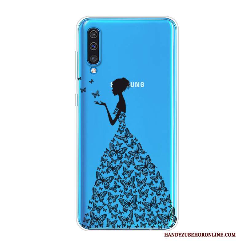 Custodia Samsung Galaxy A50 Silicone Telefono Nero, Cover Samsung Galaxy A50 Tutto Incluso Tendenza