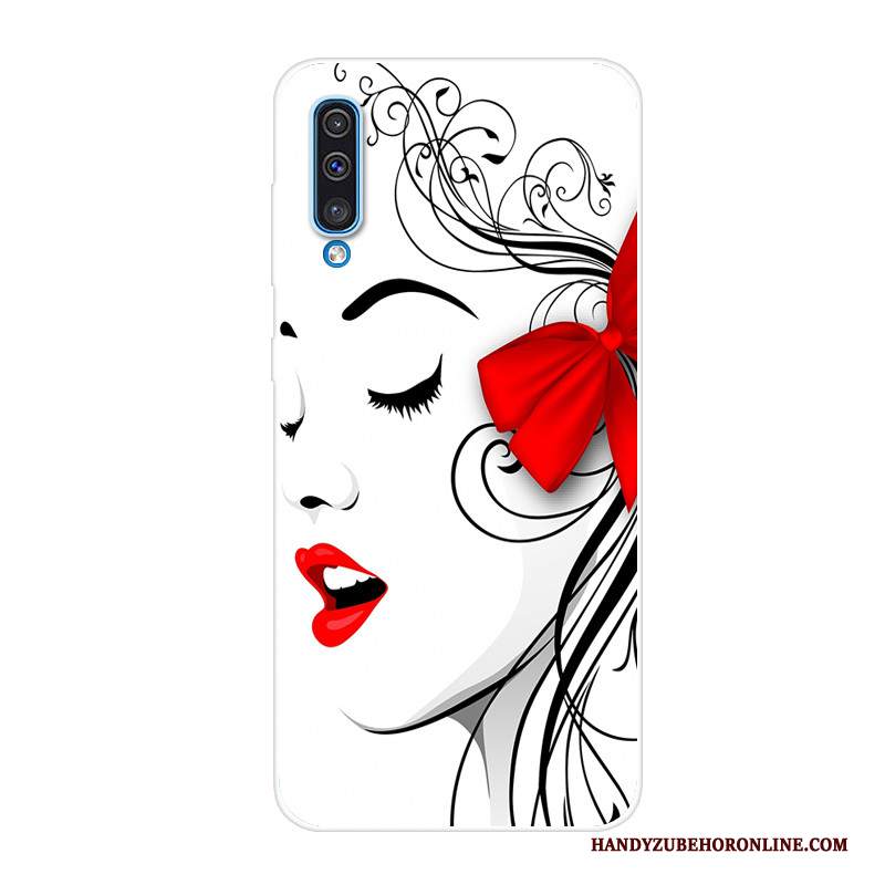 Custodia Samsung Galaxy A50 Silicone Telefono Nero, Cover Samsung Galaxy A50 Tutto Incluso Tendenza