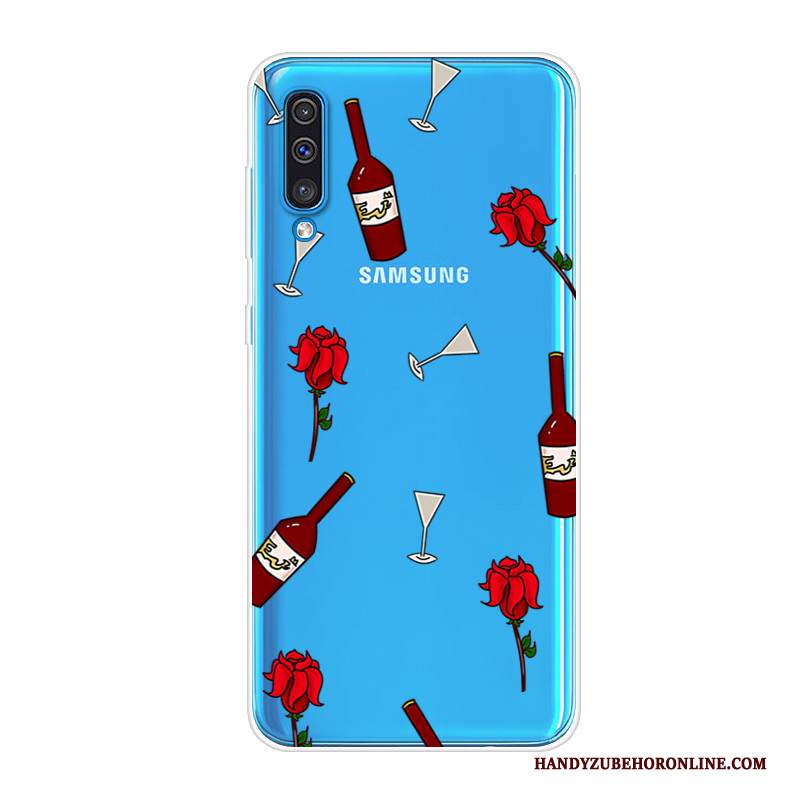 Custodia Samsung Galaxy A50 Silicone Telefono Nero, Cover Samsung Galaxy A50 Tutto Incluso Tendenza