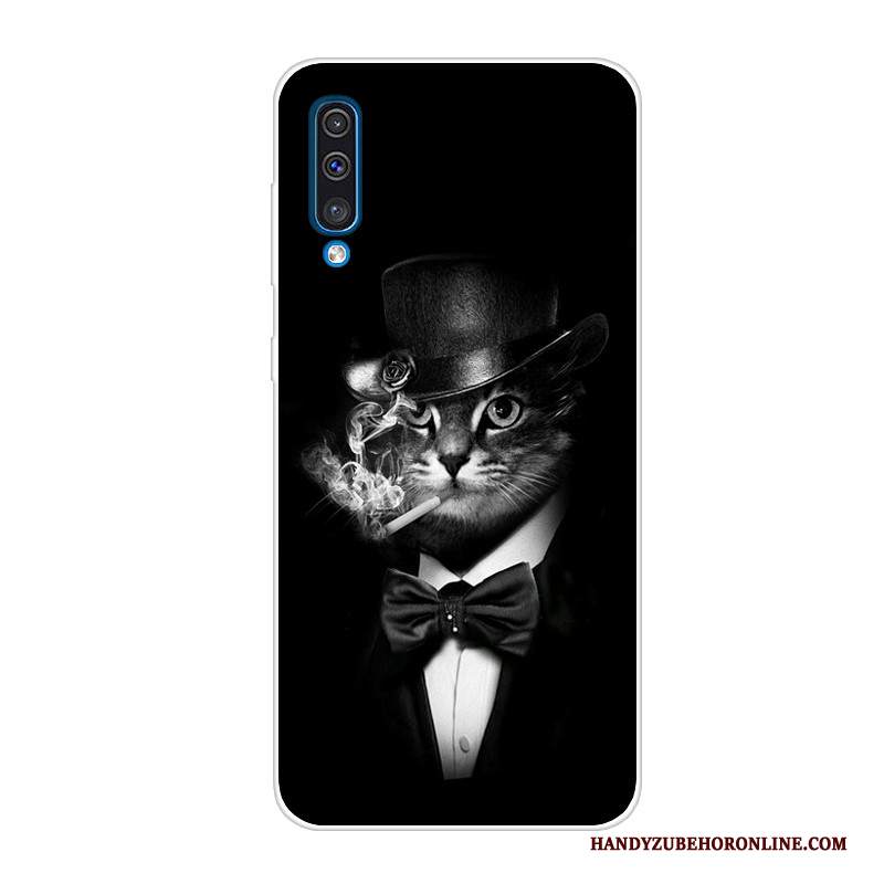 Custodia Samsung Galaxy A50 Silicone Telefono Nero, Cover Samsung Galaxy A50 Tutto Incluso Tendenza