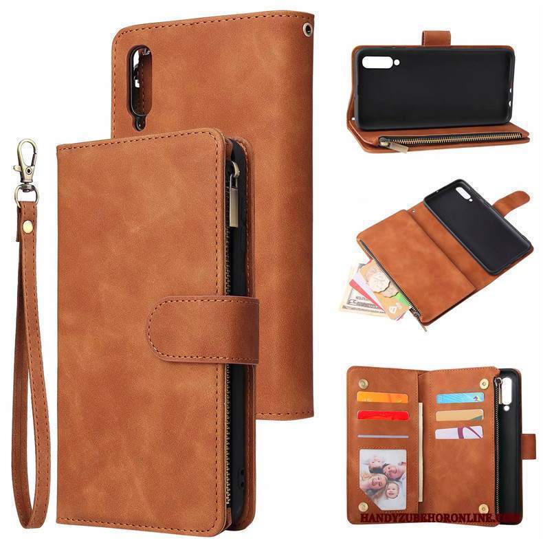Custodia Samsung Galaxy A50s Portafoglio Telefono Blu, Cover Samsung Galaxy A50s Pelle Anti-caduta