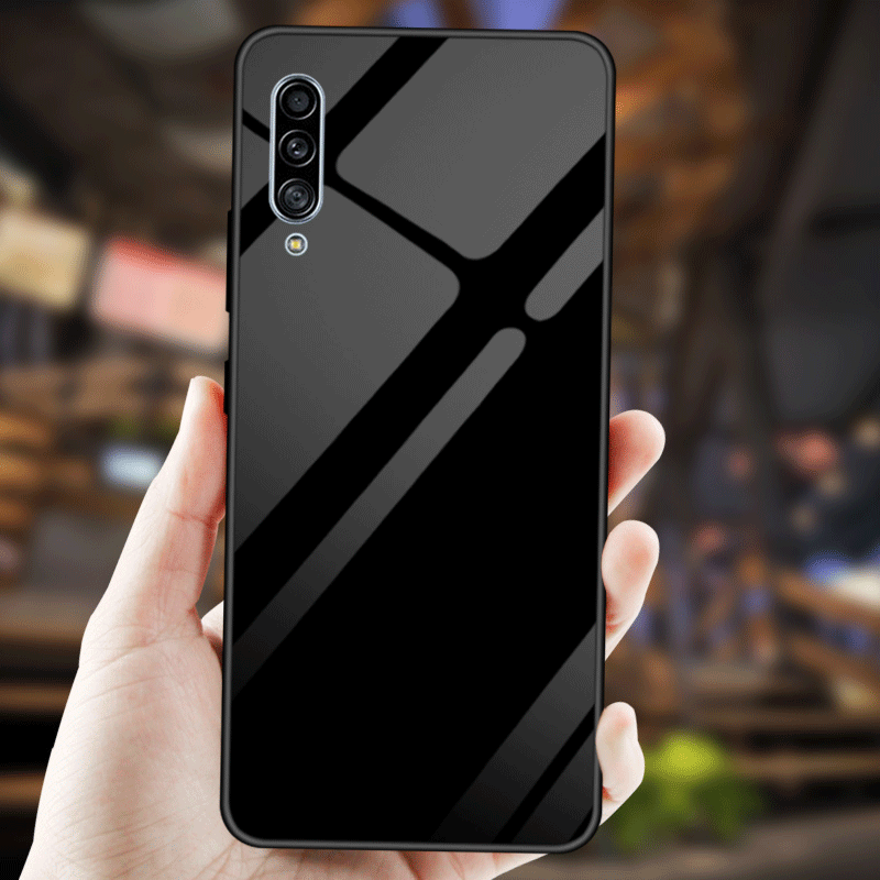 Custodia Samsung Galaxy A50s Protezione Gradiente Amanti, Cover Samsung Galaxy A50s Moda Personalizza Nero