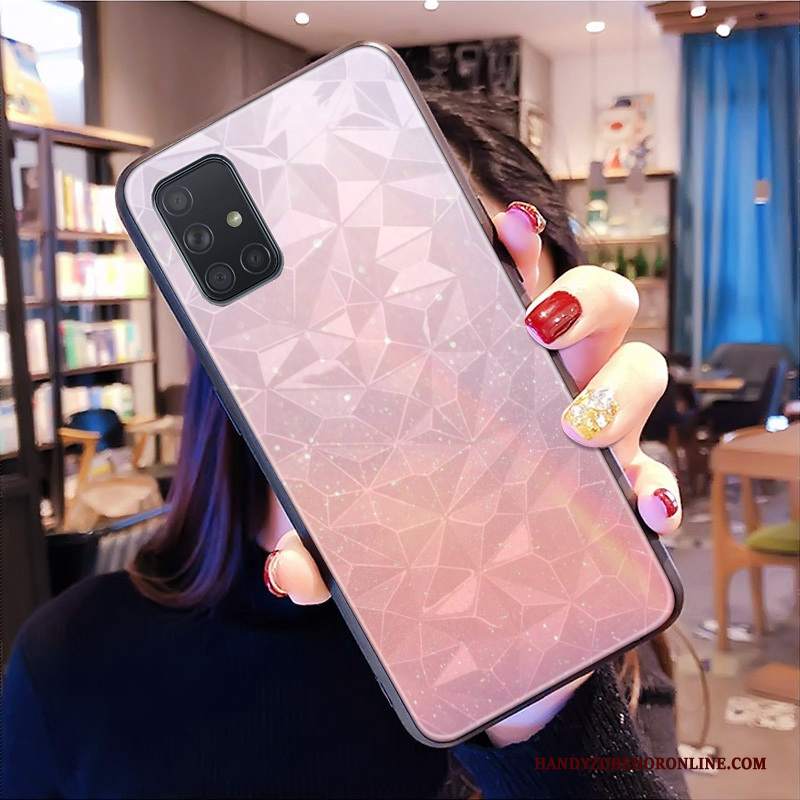 Custodia Samsung Galaxy A51 Protezione Forma Del Diamantetelefono, Cover Samsung Galaxy A51 Modello Tridimensionale