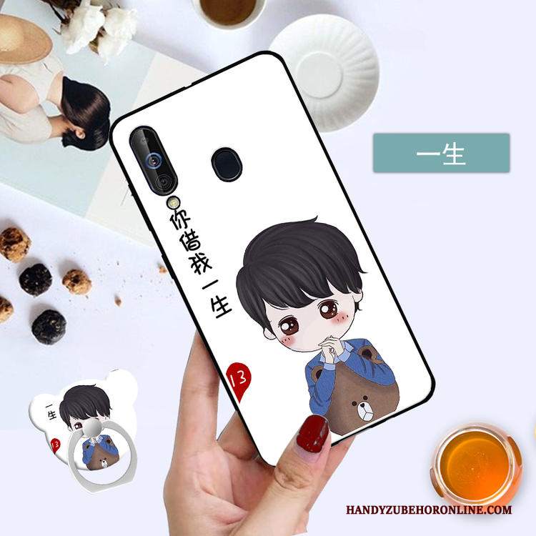 Custodia Samsung Galaxy A60 Protezione Pellicola Protettiva Nero, Cover Samsung Galaxy A60 Tempra