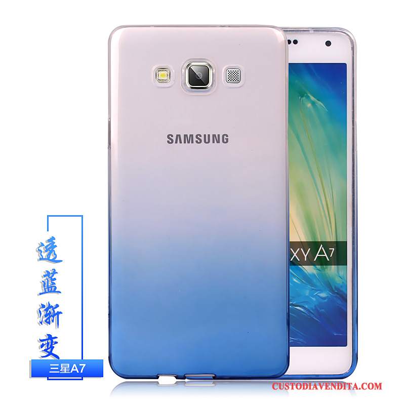 Custodia Samsung Galaxy A7 2015 Colore Cool Anti-caduta, Cover Samsung Galaxy A7 2015 Silicone Telefono Gradiente