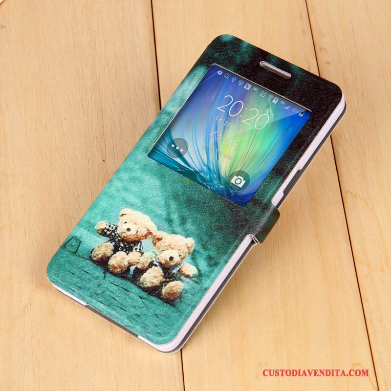 Custodia Samsung Galaxy A7 2015 Pelle Rosatelefono, Cover Samsung Galaxy A7 2015 Folio