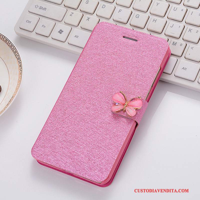 Custodia Samsung Galaxy A7 2016 Folio Telefono Blu Chiaro, Cover Samsung Galaxy A7 2016 Pelle