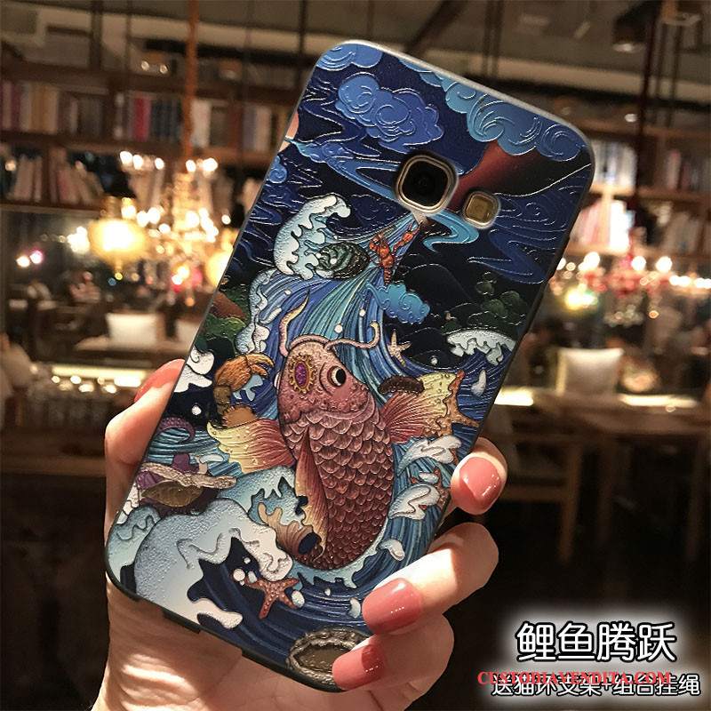 Custodia Samsung Galaxy A7 2017 Colore Vento Tendenza, Cover Samsung Galaxy A7 2017 Silicone Di Personalità Ornamenti Appesi