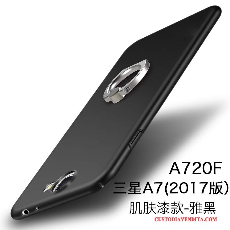 Custodia Samsung Galaxy A7 2017 Protezione Telefono Difficile, Cover Samsung Galaxy A7 2017 Oro Pellicola Protettiva