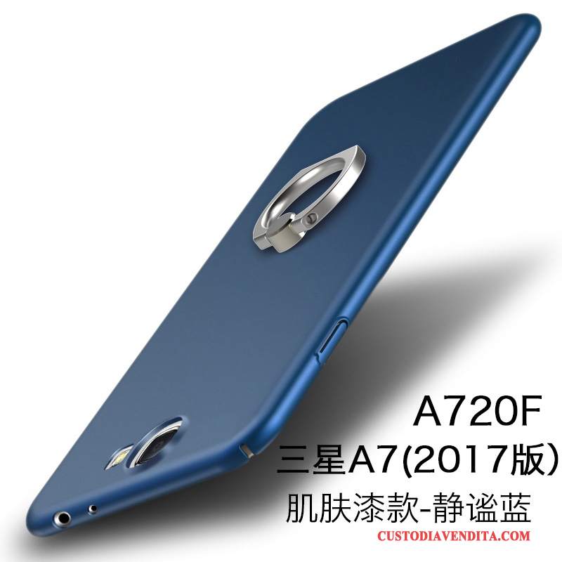 Custodia Samsung Galaxy A7 2017 Protezione Telefono Difficile, Cover Samsung Galaxy A7 2017 Oro Pellicola Protettiva
