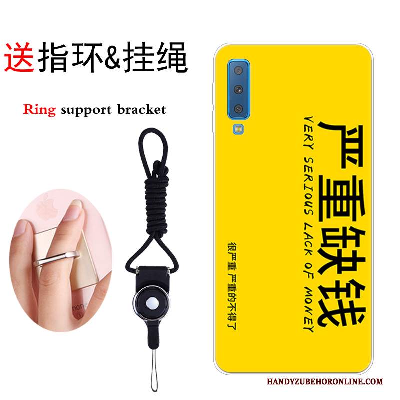 Custodia Samsung Galaxy A7 2018 Morbidotelefono, Cover Samsung Galaxy A7 2018 Marchio Di Tendenza Di Personalità