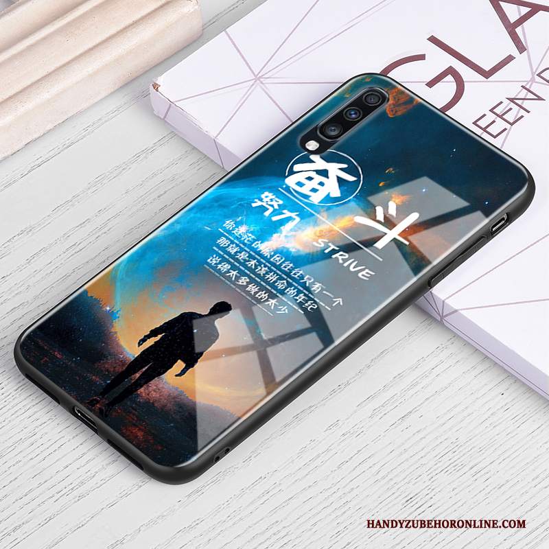 Custodia Samsung Galaxy A70 Protezione Verde Vetro, Cover Samsung Galaxy A70 Telefono Europa