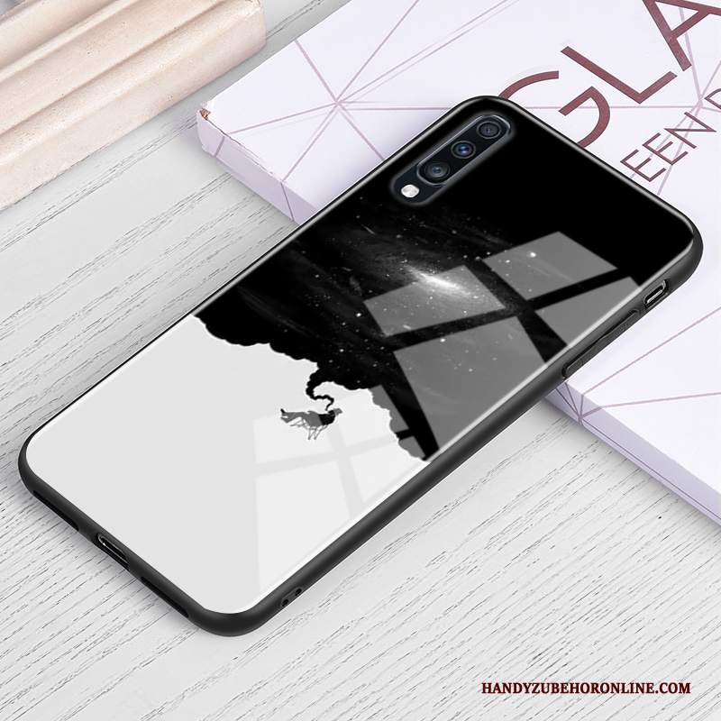 Custodia Samsung Galaxy A70 Protezione Verde Vetro, Cover Samsung Galaxy A70 Telefono Europa