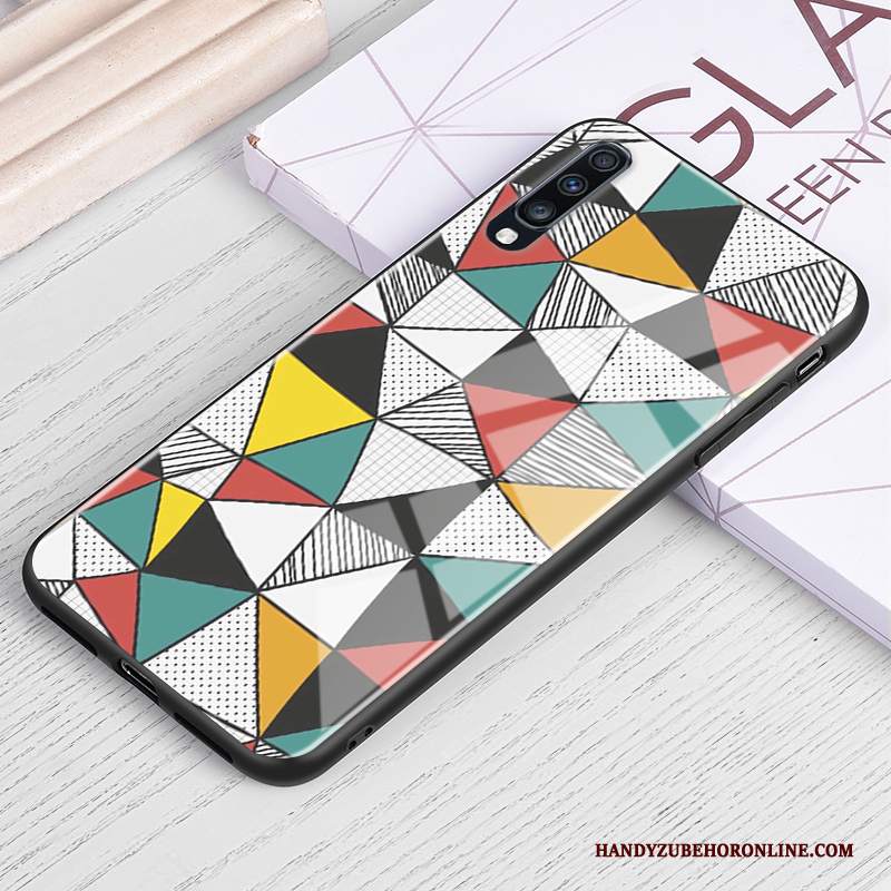 Custodia Samsung Galaxy A70 Protezione Verde Vetro, Cover Samsung Galaxy A70 Telefono Europa